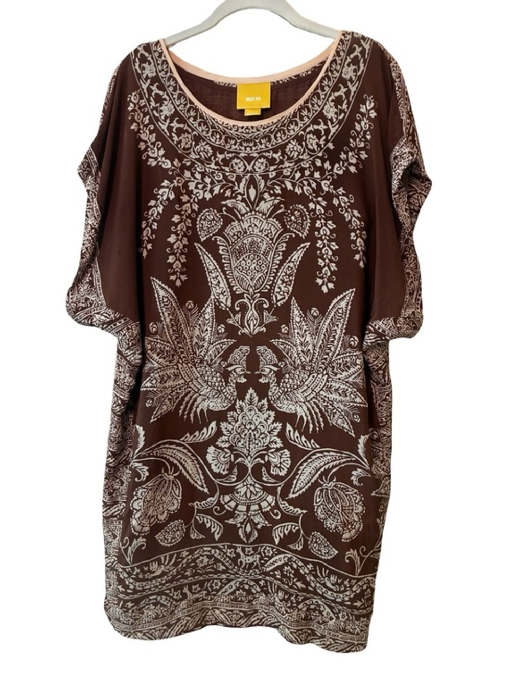 MAEVE|ANTHROPOLOGIE Washable Silk Shift Dress, Size Medium.